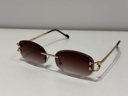 Syze Dielli cartier round gold me dizajn modern dhe mbrojtje nga rrezet UV.