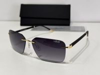Men's Silhouette sunglasses with black frame and gradient lenses.