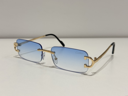 Syze Dielli Cartier për femra me lentesh blu dhe mbrojtje UV.