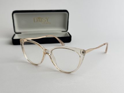 Syze Qetesuese Blue Control glasses with case, stylish protection eyewear.