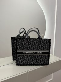 Christian Dior Book Tote elegant women's handbag on display.