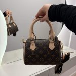 Louis Vuitton Nano Speedy handbag for women, stylish and elegant design.