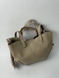 Beige Masa mini handbag with handles, Daisy Store.