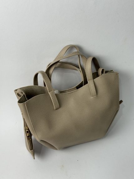 Beige Masa mini handbag with handles, Daisy Store.