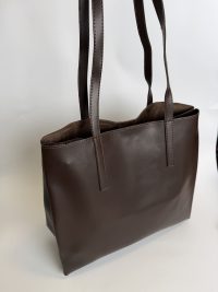Brown leather university bag for students, Daisy Store.