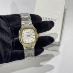 Curren Ora Katrore e Bardhë silver watch with box.