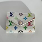 Colorful Louis Vuitton women's wallet with monogram design.