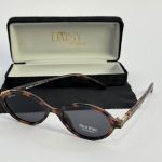 Miu Miu women's sunglasses with case, tortoiseshell frame.