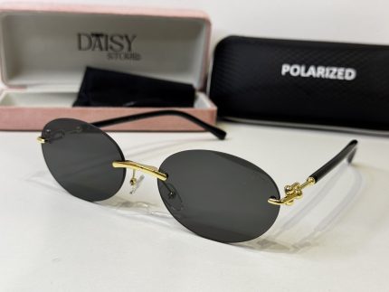 Tiffany & Co. sunglasses with gold accents and polarized lenses.