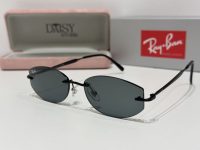 Ray-Ban sunglasses with sleek black frame and protective lenses.