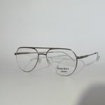 Men's optical glasses with sleek metal frame, stylish and protective.