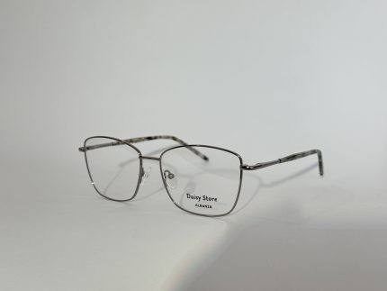 Women's elegant optical glasses with sleek metal frame.