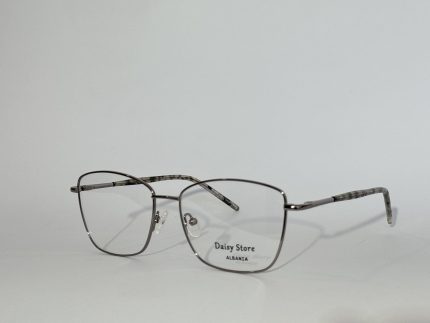 Women's elegant optical glasses with sleek metal frame.