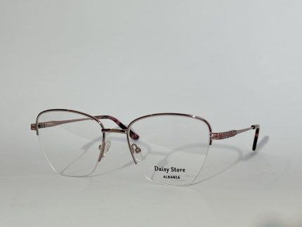 Elegant women's optical glasses with sleek metal frame.