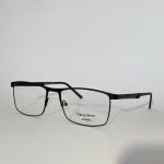 Men's optical glasses, stylish black frame, comfort fit.