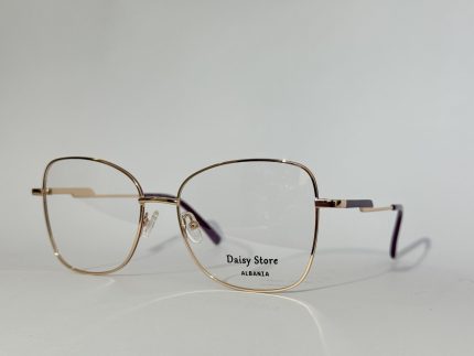 Elegant women's optical glasses with gold frames, ideal choice.