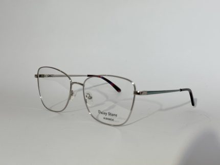 Women's elegant optical glasses with sleek metal frame.