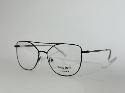 Women's elegant optical glasses with black frame.