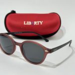Syze Dielli Liberty Origjinale sunglasses with red case.