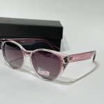 Anna Smith pink sunglasses with black case for protection.