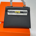 Hermes Kelly çantë luksoze për femra në kutinë portokalli