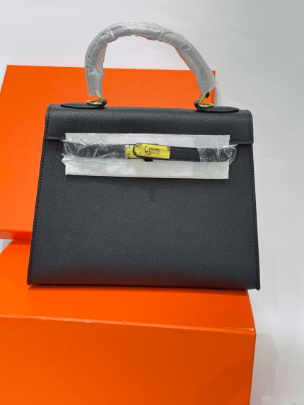 Hermes Kelly çantë luksoze për femra në kutinë portokalli
