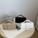 Çanta Mini Jacquemus Le Bambino bags in beige, white, black, and gray.