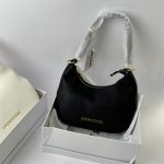 Love Moschino black hobo bag in box, elegant and stylish design.