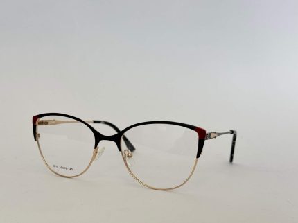 Skelete Optike Daisy Store stylish black and gold eyeglasses.