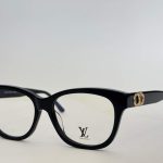 Elegant Louis Vuitton women's optical glasses with black frame.